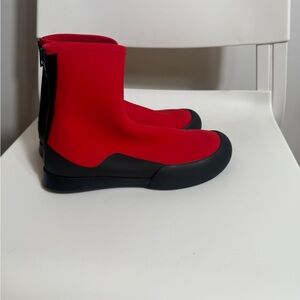 The Row TR Rubber-trimmed scuba ankle boot size 37.5